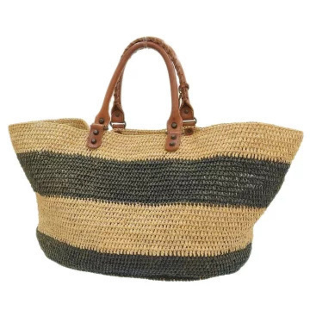 Balenciaga Bag Basket Handbag Raffia Rare Summer
